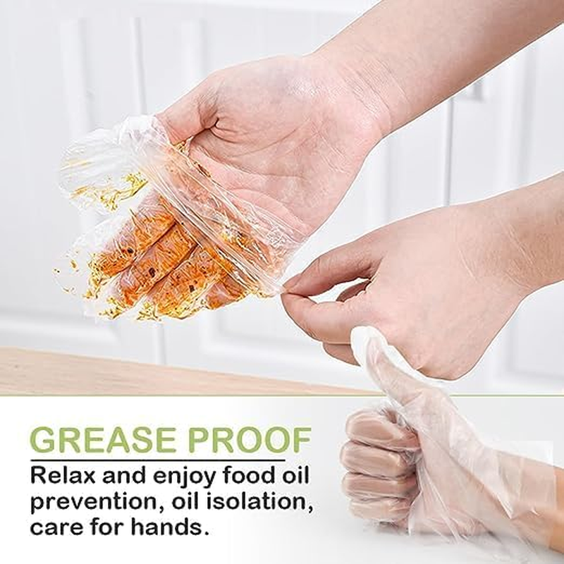 Plastic Disposable Gloves, Disposable Gloves, One Size Fits Most image number 4