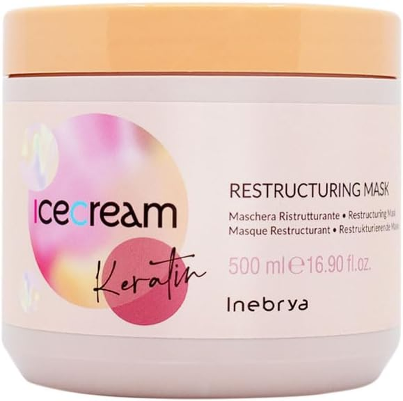 INEBRYA Ice Cream Keratin Restructuring Mask - 500 ML image number 2