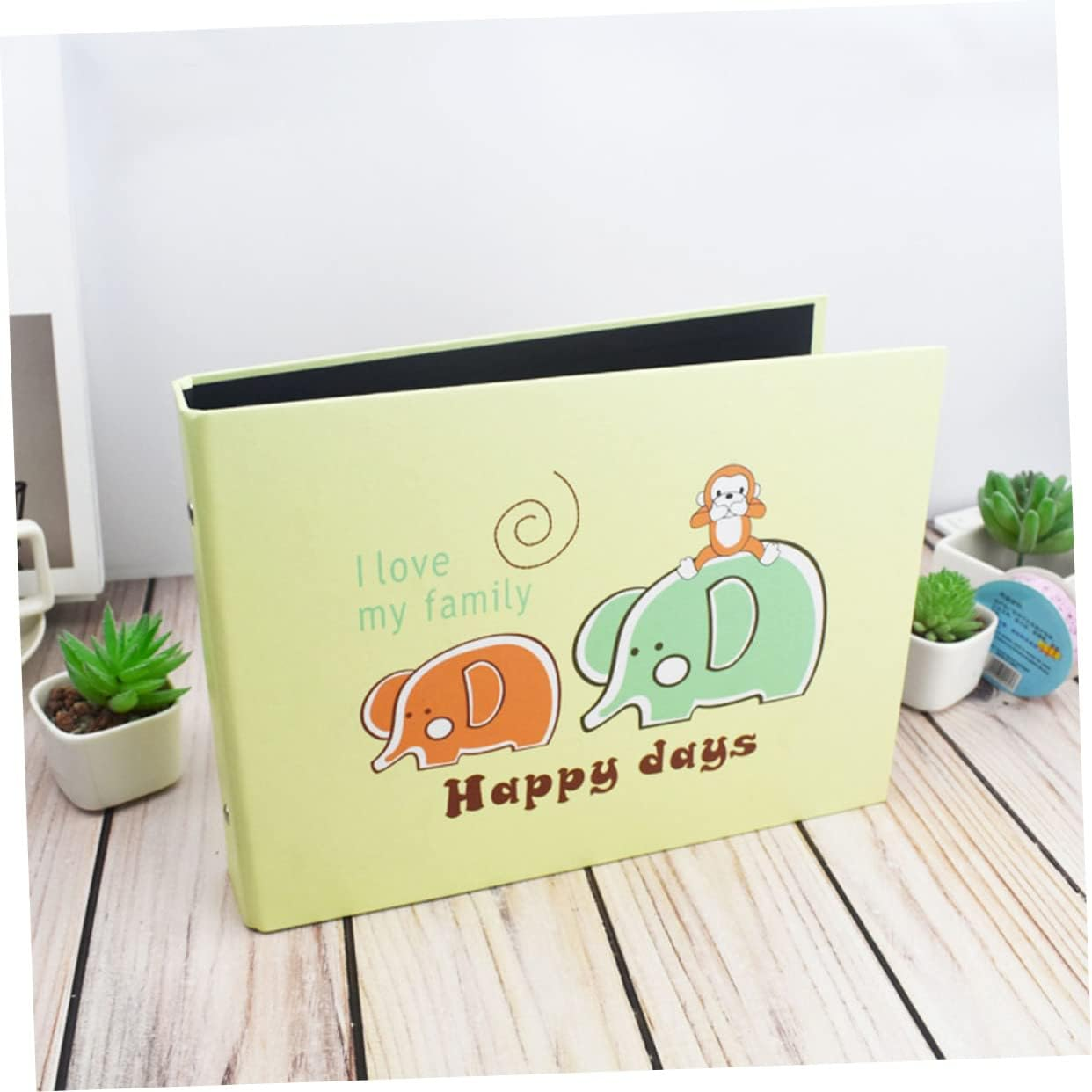 1Pc Light Pattern DIY Photo Album Creative Commemorative Book Pictures Album for Memorable Moments Present for Friends and Family image number 4