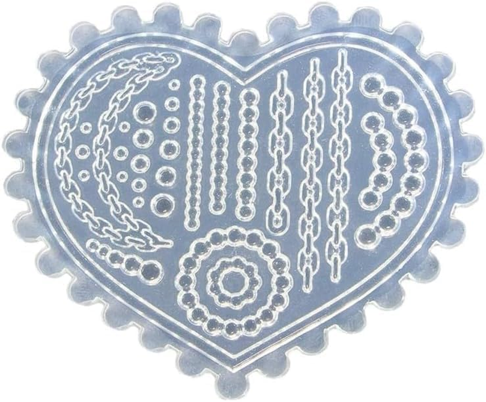 Cordate Chain Pearl Flower Nail Art Mold 3D Silicone Carving Mould Acrylic Nail Art Silicone Mould Nail Art Making Too (MD-86)