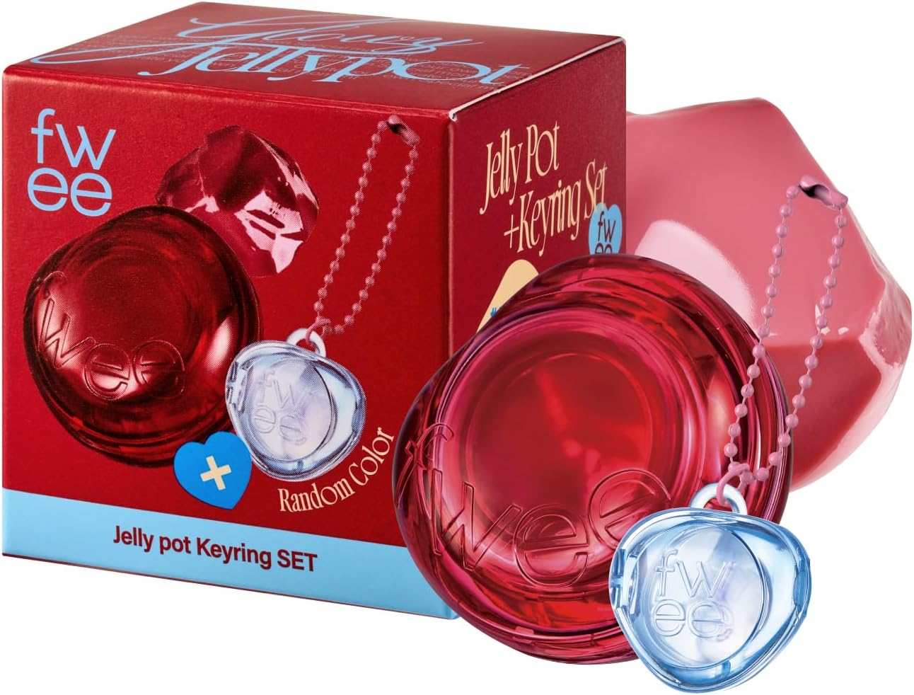 FWEE - Lip & Cheek Glowy Jelly Pot JC02 Mellow Mango + Keyring 4G