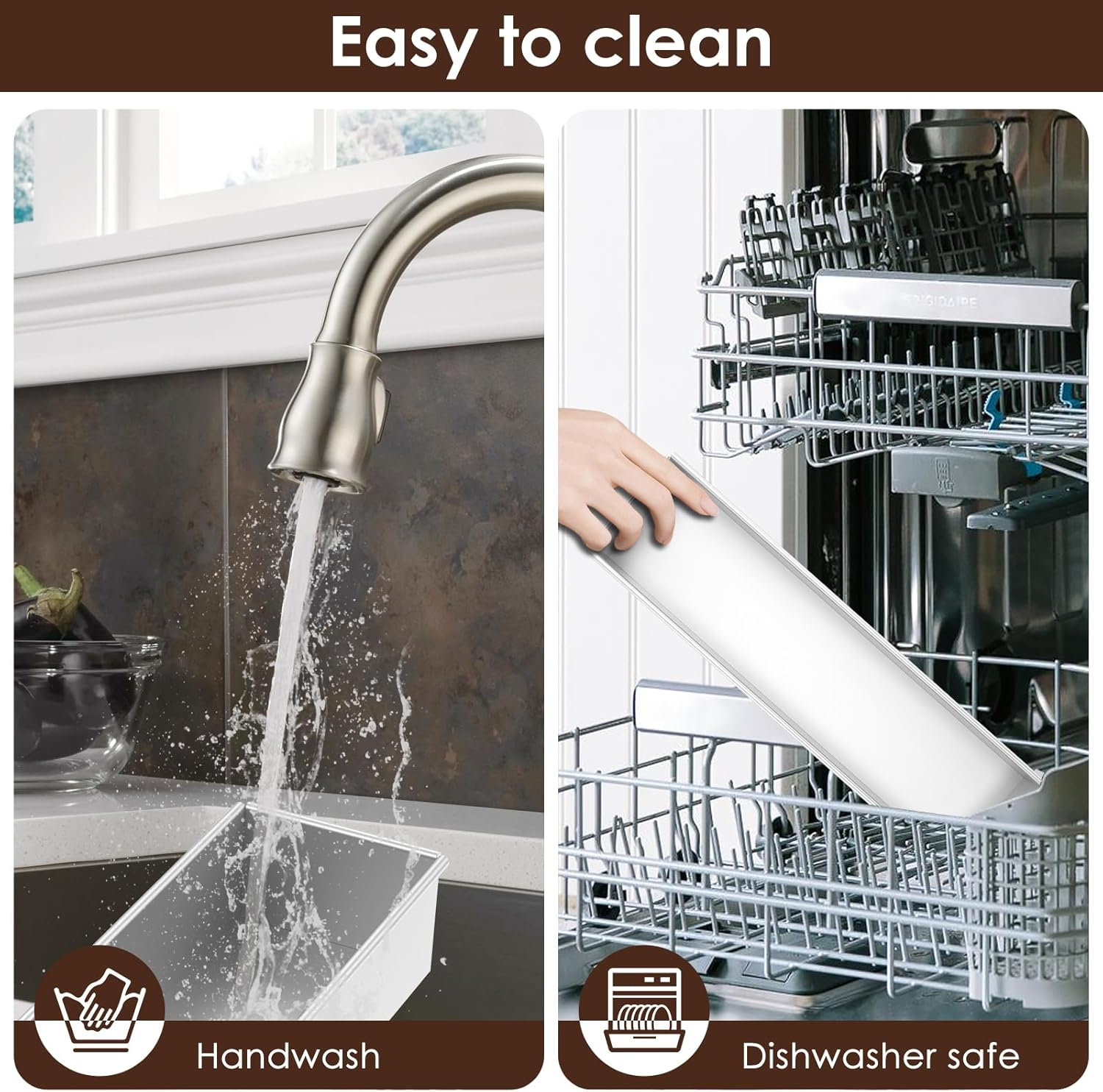 Rectangle Cake Pan - Nonstick Tiramisu Pan, Cake Baking Tray, Tiramisu Dessert Making Molds, Multifunction Cheesecake Pan, Mousse Cake Mold for Tiramisu Cheesecake (A Set) - A Set image number 6