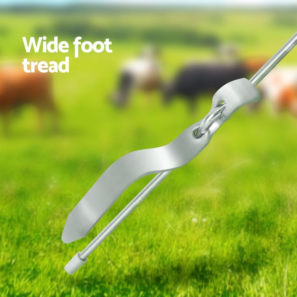 Giantz 20X Electric Fence Pigtail Posts Steel Graze Farming Fencing Insulated