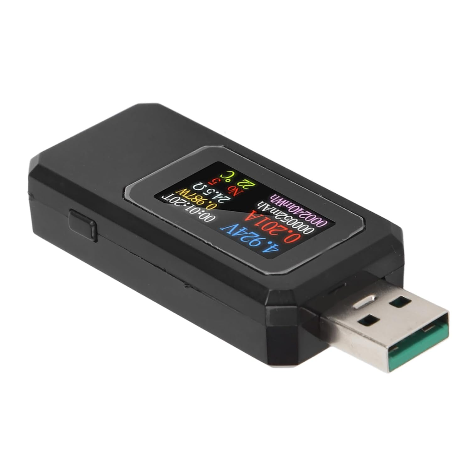 USB Tester Multimeter Digital 4-30V 0-6.5A, USB Multimeter Voltage and Current Tester, Power Tester Multi Function Display Capacity Voltage Current Detector with IPS image number 5