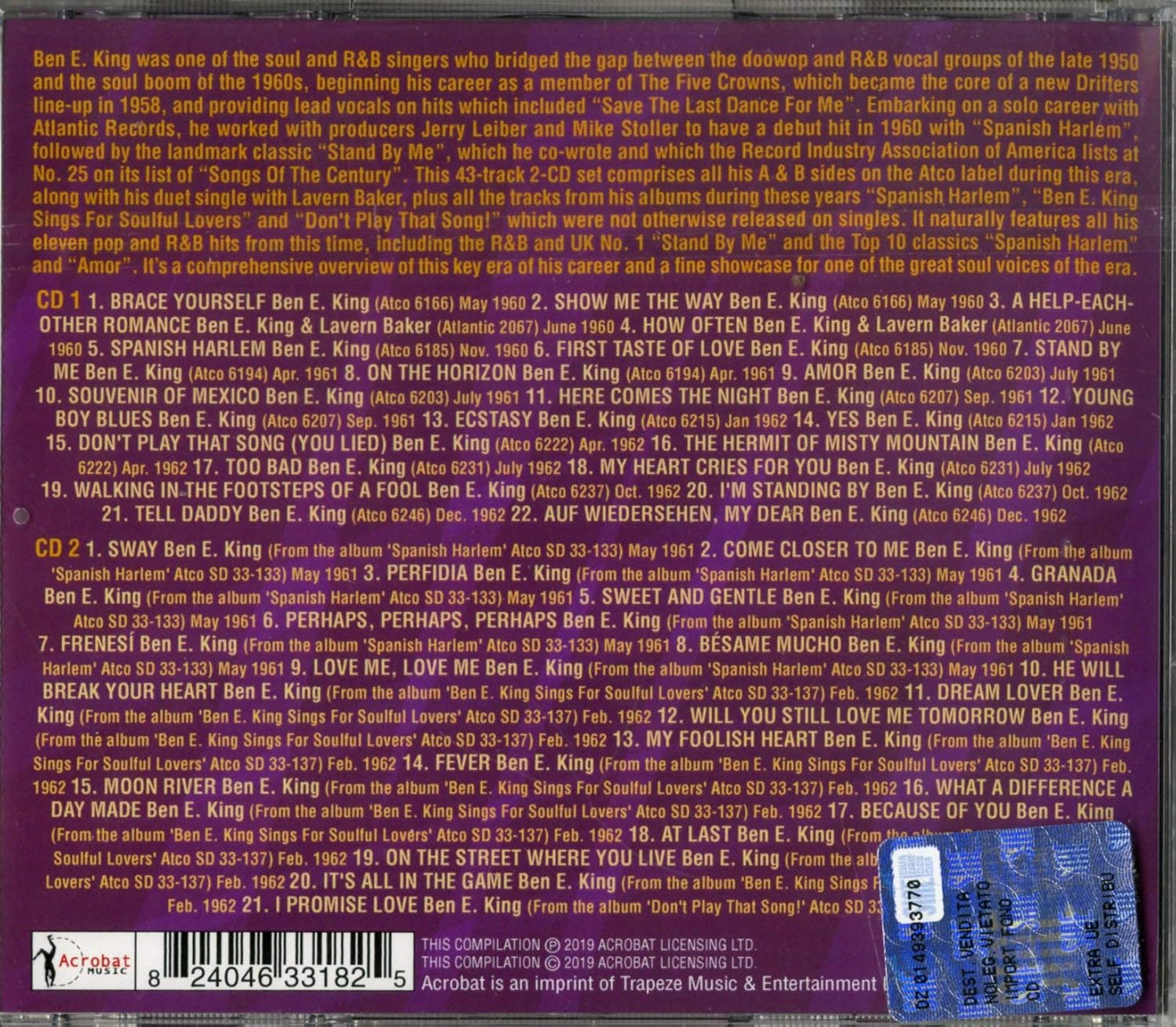 Singles & Albums Collection 1960-62