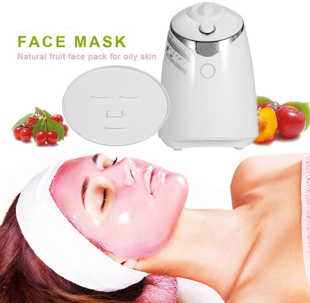 Face Mask Machine, Intelligent DIY Mask Maker for Collagen Fruit Vegetable Automatic Face Cream Making for SPA Face Mask Skin Care (Color : #01-White) - White image number 6