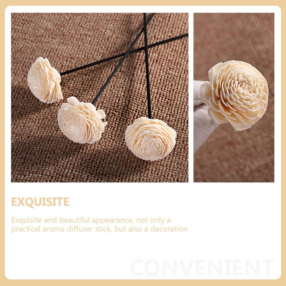 Yardwe 8Pcs Simulated Aromatherapy Flowers Rattan Household Diffuser Flower Replaceable Aroma Sticks Essential Oil Diffusers Dried Home Adornments image number 4