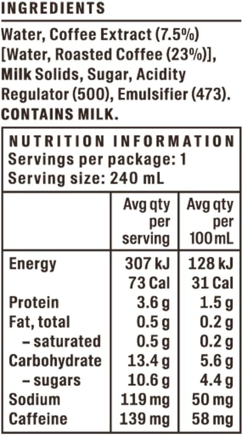 Allpress Espresso Latte Iced Speciality Coffee 240 Ml (Pack of 12) image number 1