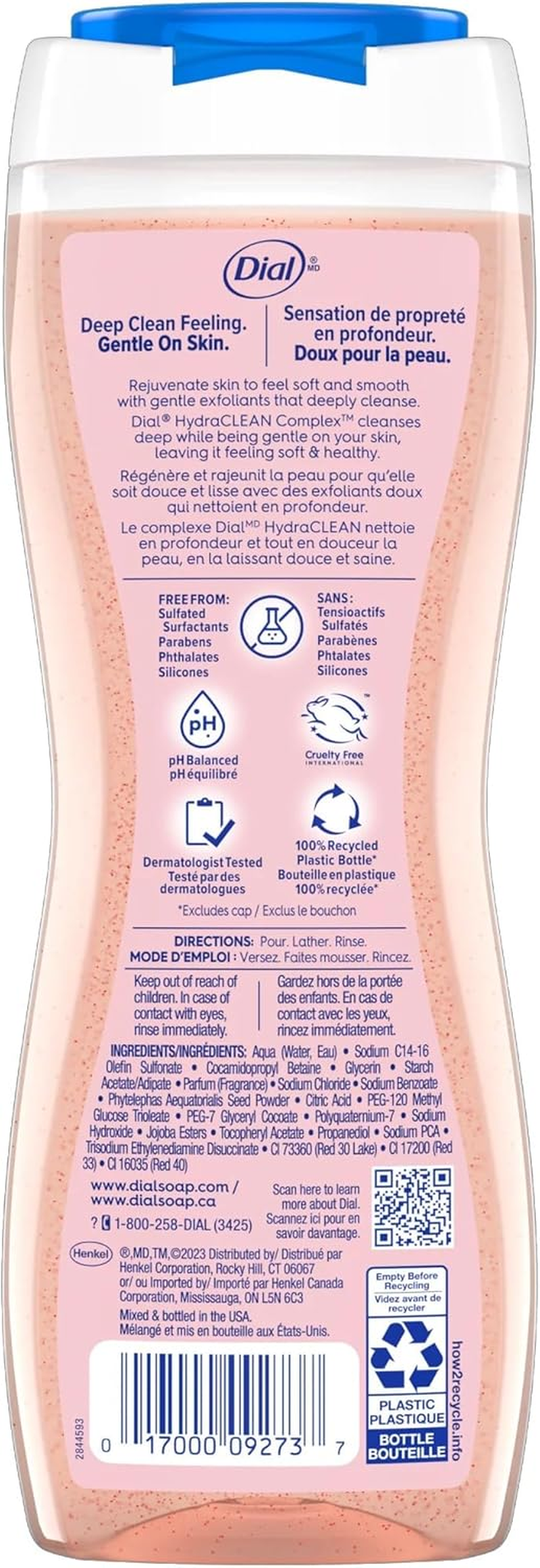 Dial Skin Therapy Enriching Body Wash with Himalayan Pink Salt, 16 Oz (Pack of 4) image number 5