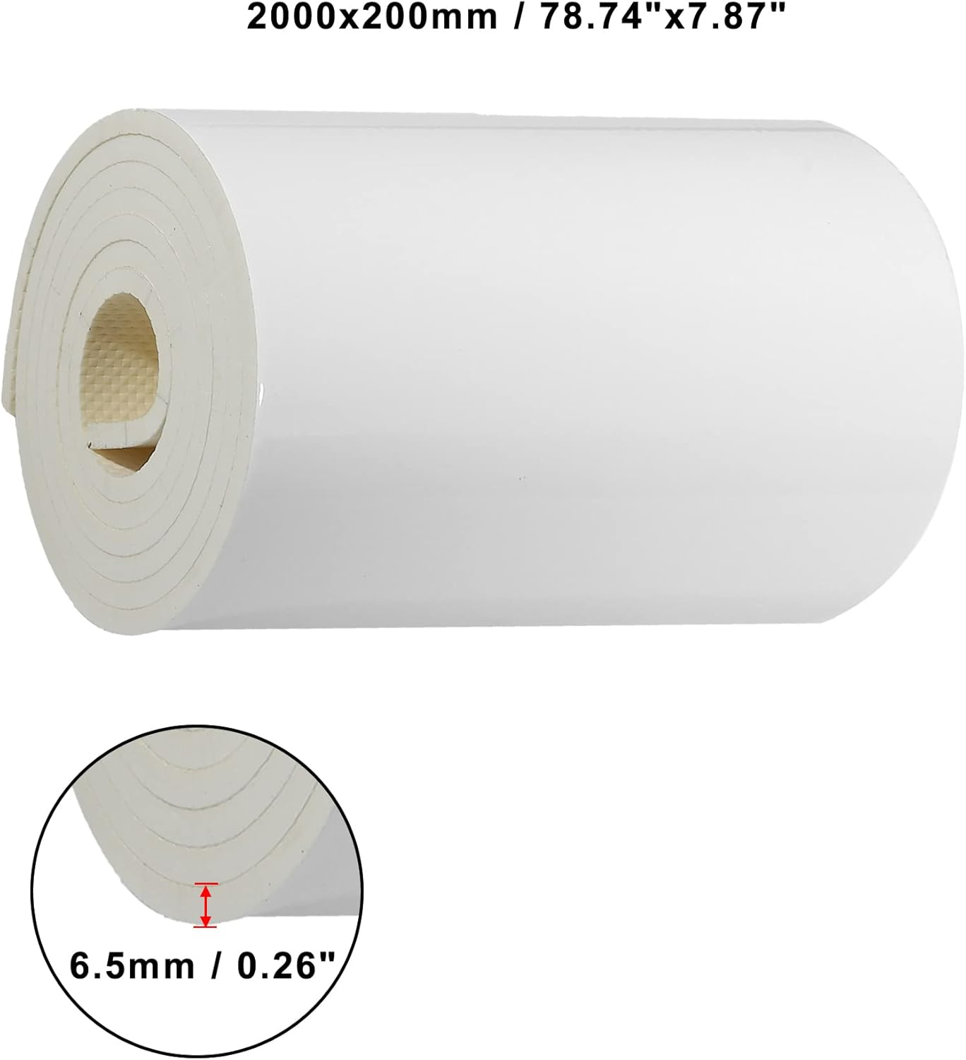 X AUTOHAUX 2000X200X6.5Mm 2Pcs Car Garage Wall Guard Door Bumper Universal Protector anti Collision Waterproof White