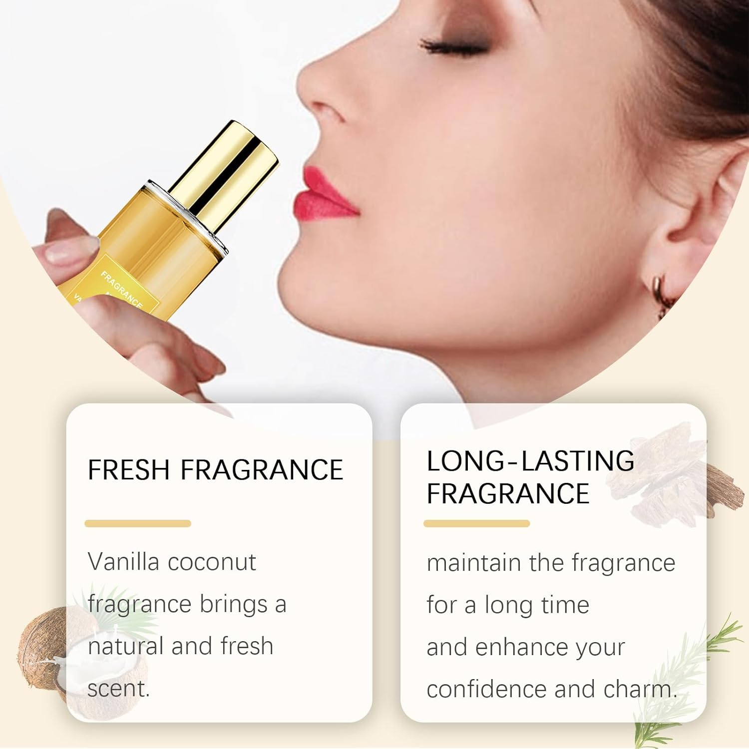 Vanilla Coconut Fragrance Mist &ndash; Long-Lasting Perfume Spray for Women & Men, Sweet Scented Body & Hair Mist with Natural Oils, Lightweight Hydrating Perfume Ideal for Mom, Wife, Daughter, Friends (01) image number 4