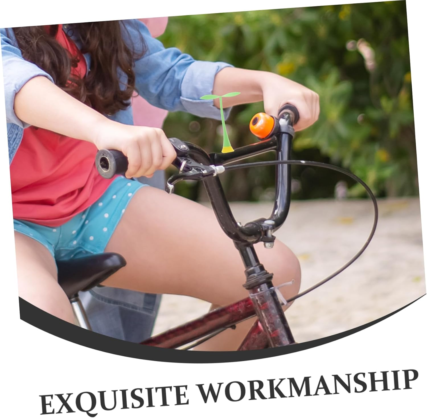 BELLIFFY Creative 3D Car Roof Bean Sprout Decoration 2Pcs Cute Rubber Sprout Stickers for Boys and Girls Bicycles and Motorcycle Helmets Yellow Base Universal Fit image number 2