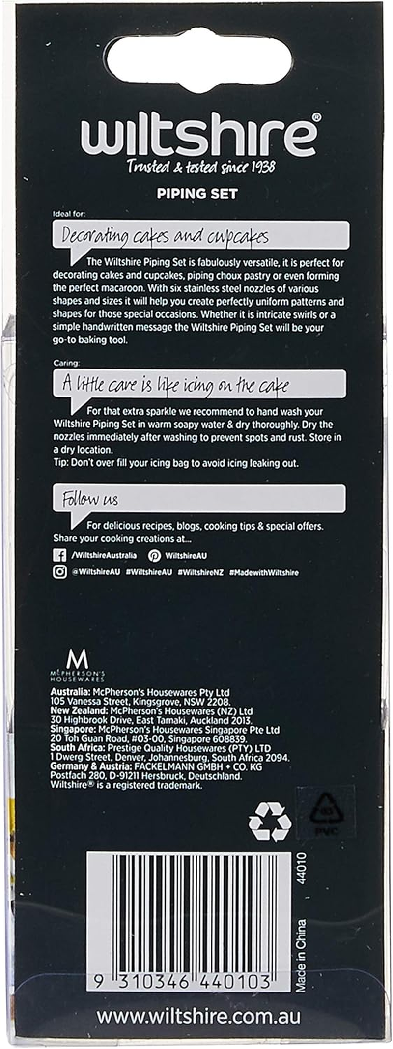 Wiltshire Professional Piping 7 Piece Set image number 4