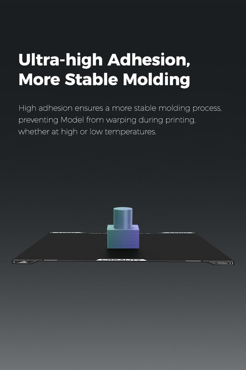 Creality Upgraded K1C Epoxy Resin Build Plate 235 * 235Mm, without Soft Magnetic Sticker, Wipe Nozzle Design, Excellent Adhesion, High Strength and Wear Resistance, 3D Printer Platform for K1C/ K1 SE image number 6