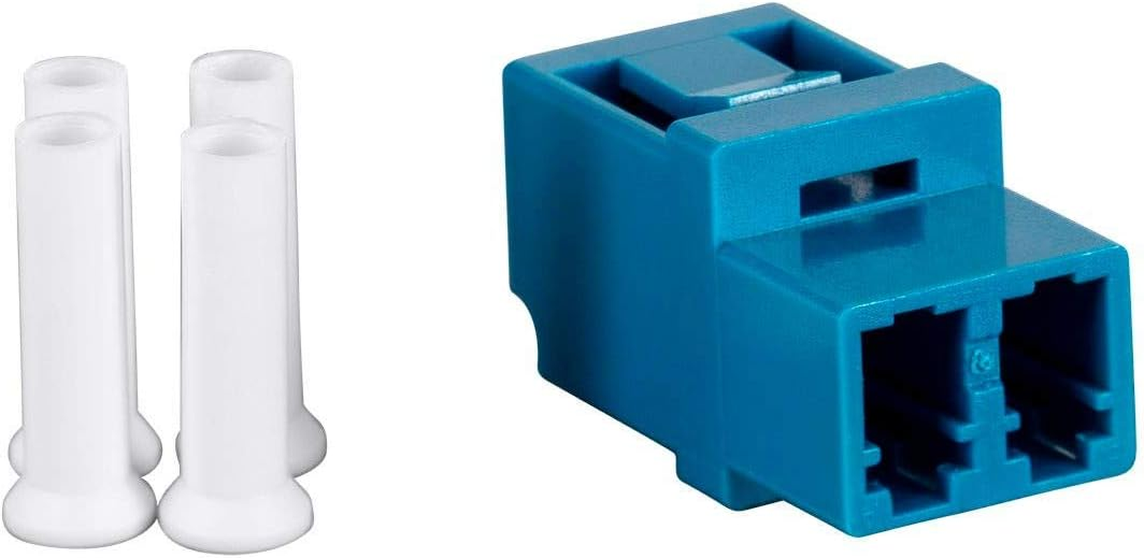 Monoprice Lc Duplex Fiber Adapter (6 Pack) Female to Female, Multi Mode, Easy to Install, Use with Blank Panels