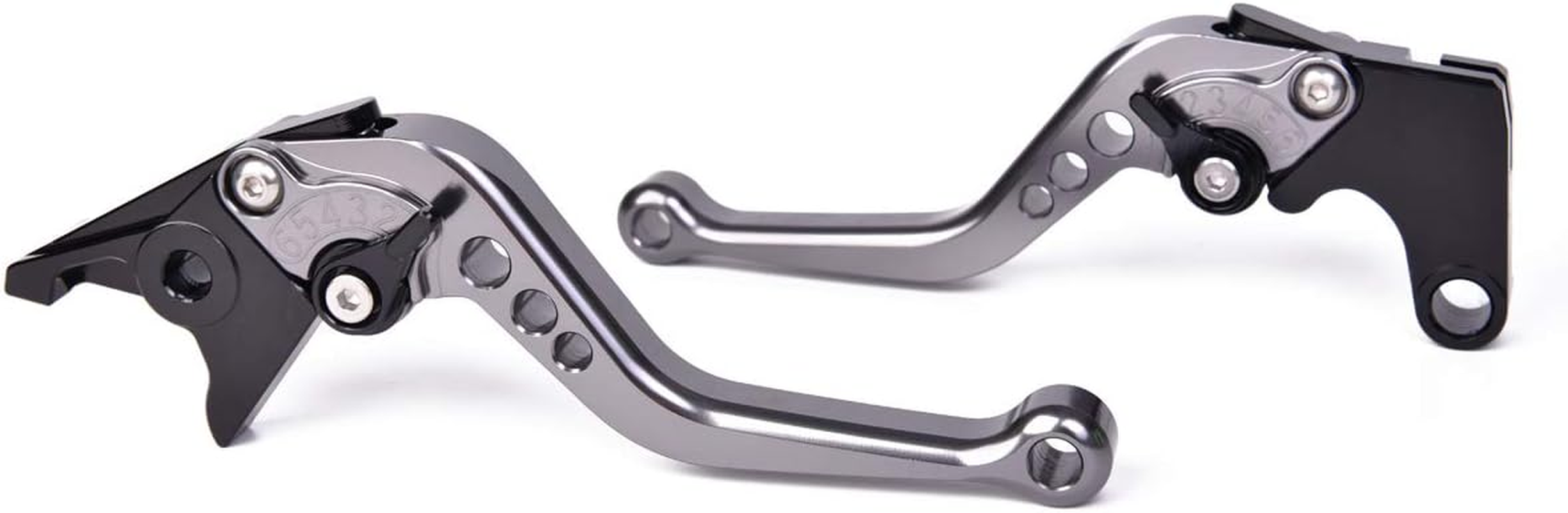 Short CNC Brake Clutch Levers Compatible with Yamaha MT-10/FZ-10 2016-2020 FZ-07/MT-07 2014-2020 Tenere 700 2019-2022 FJ-09/MT-09/FZ-09 Sr/Tracer 2015-2020 NIKEN 2019-2020 Titanium image number 3