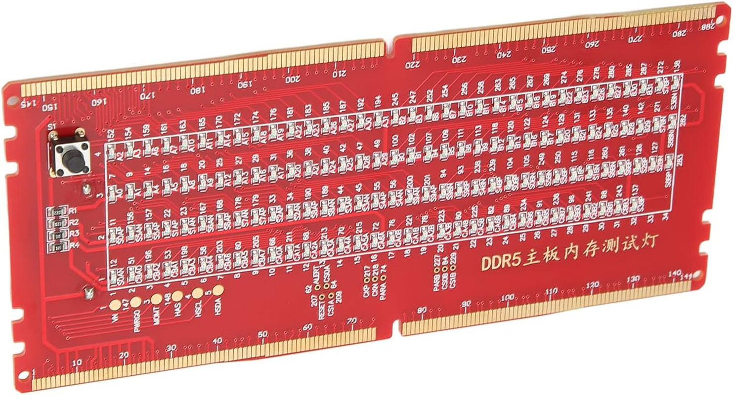 QANYEGN DDR5 Memory Tester, Memory with Light Tester, Desktop Motherboard Analyzer, Computer Memorys Tester for Repairing Motherboard Failures image number 2