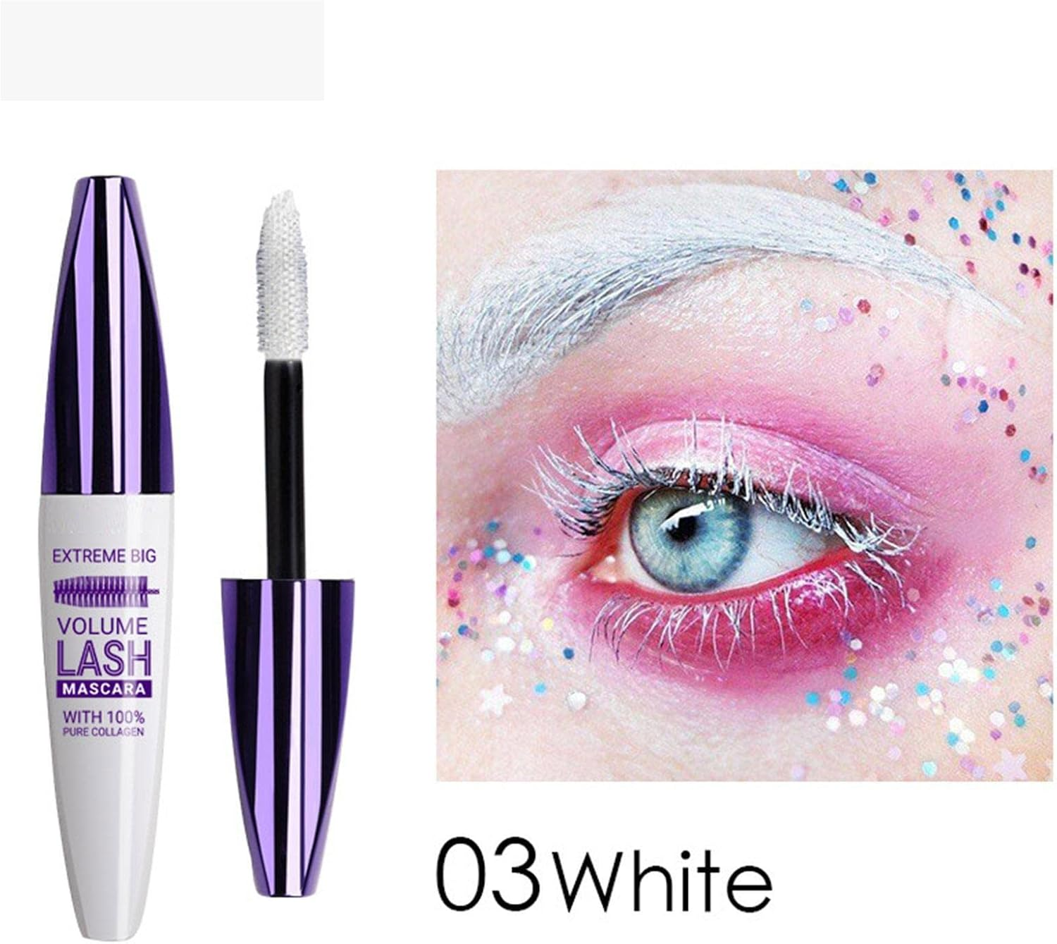 5D Silk Fiber Lash Mascara, Lengthening & Voluminous, Waterproof & Smudge-Proof, No Clumping - Brown image number 2