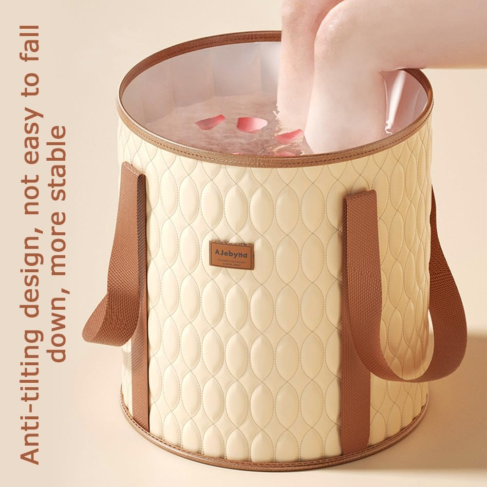 Travel Foot Bath Tub, Portable Soaking Bath Tub, Heat Preservation Foot Bath, Mutifunction Household Foot Basin, Suitable for Home Office Indoor Outdoor Camping image number 3