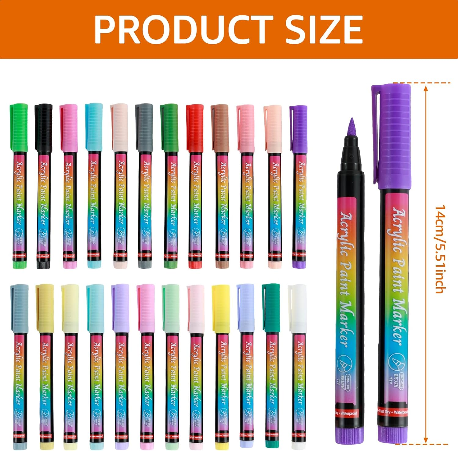 24Pcs Dog Nail Polish Pens Reusable Acrylic Dog Nail Polish Pens Fast Dry Dog Safe Nail Polish Set 24 Colors Odorless Dog Nail Paint Markers Set Pet Grooming Kit for Dogs Cats Puppy image number 1