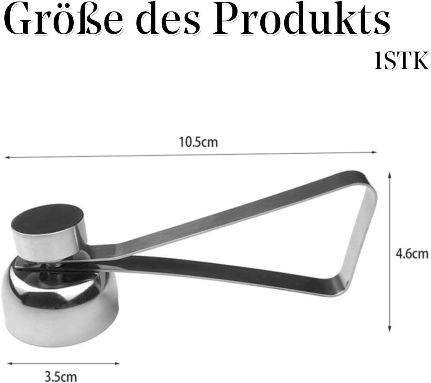 Egg Topper Stainless Steel Shell Opener Cutter Handheld Egg Cracker Tool Eggs Separator Cracker for Raw or Soft Hard Boiled Egg Kitchen Gadgets Boiled Egg Cutter image number 3