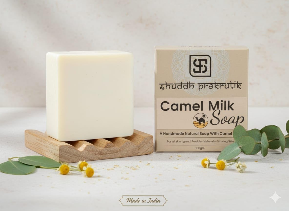MANTRAMART Camel Milk Soap Bar &ndash; Gentle Cleansing with Natural Oils & Milk Protein | Nourishing, Creamy Lather for Everyday Use | Suitable for All Skin Types &ndash; 100G (Pack of 3) image number 5