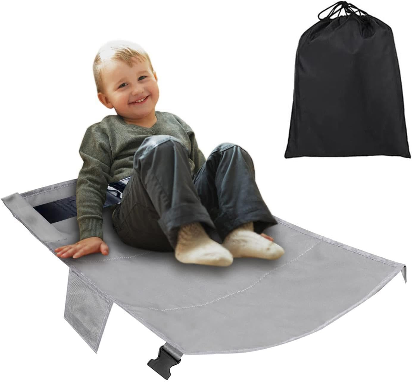 Portable Children'S Aircraft Footstool,Child Travel Aircraft Seat Extender | Child Airplane Footrest,Toddler Travel Beds,Kids Travel Cot for Planes,Trains, Comfortable and Restful Travel