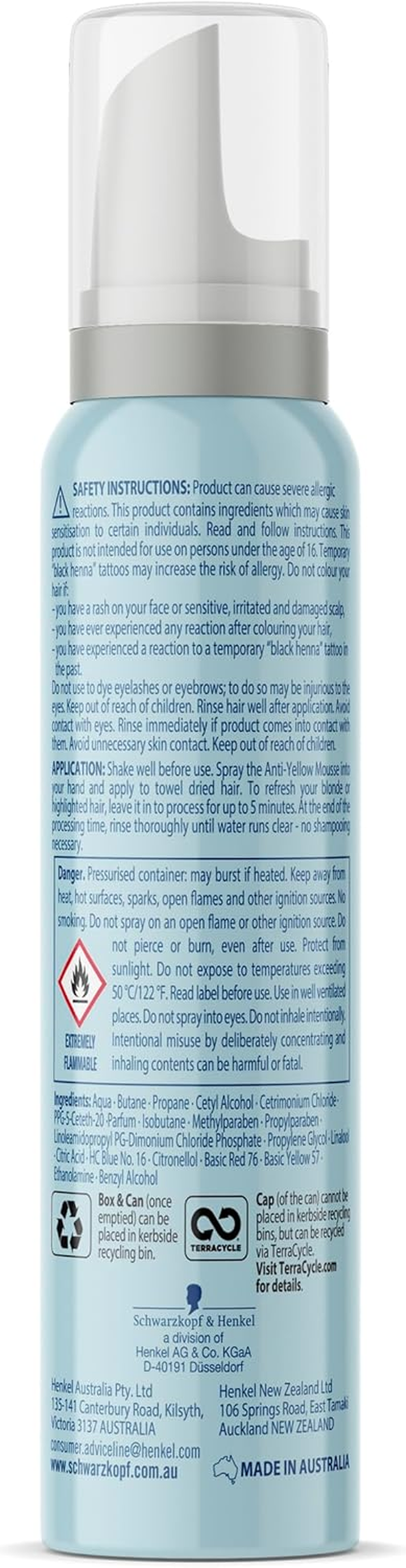 Schwarzkopf Nordic Blonde, Blonde Treatment, Anti-Yellow Mousse 92G image number 4