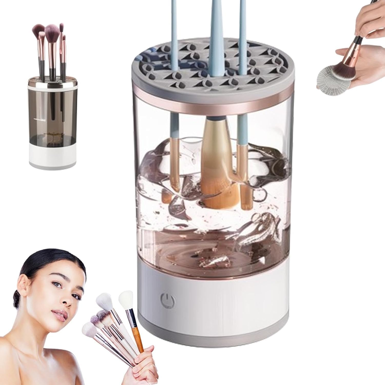 Beauty Swirl Cosmetic Brush Cleaner, Automatic Spinning Makeup Brush Cleaner, Make up Brush Blender Cleaner, Usb Plug Portable Electric Makeup Brush Cleaner, Specificatio Brush Cleaner (1Pcs)
