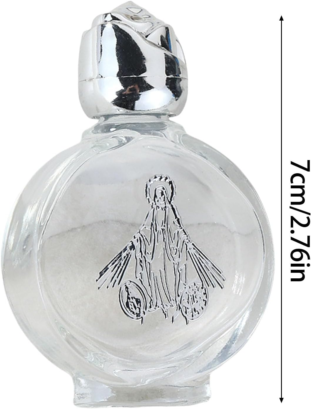 6Pcs Silver round 15Ml Crystal Water Container Travel Portable Water Bottle image number 5