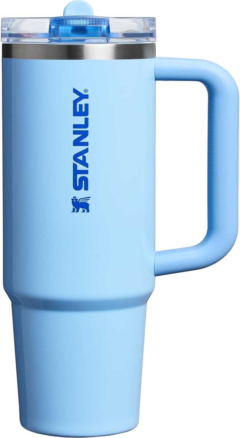 Stanley Quencher Protour Flip Straw Tumbler with Leakproof Lid 30 Oz | Built-In Straw and Handle | Cup Holder Compatible for Travel | Insulated Stainless Steel Cup | Bpa-Free | Cornflower Gloss image number 2