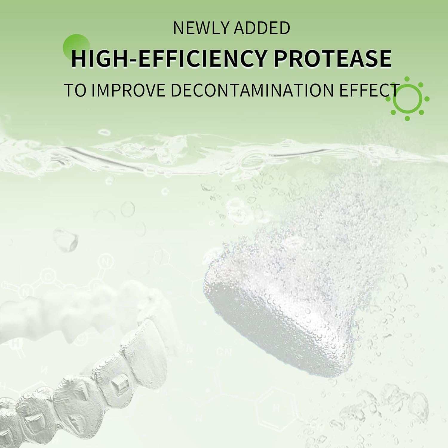 Y-Kelin Retainer Cleansing Tablets 120 Tab 4 Months Supply-New Formulation Flavor Cleaner for Retainer, Invisalign, Denture, Mouth Guard (Apple) image number 6