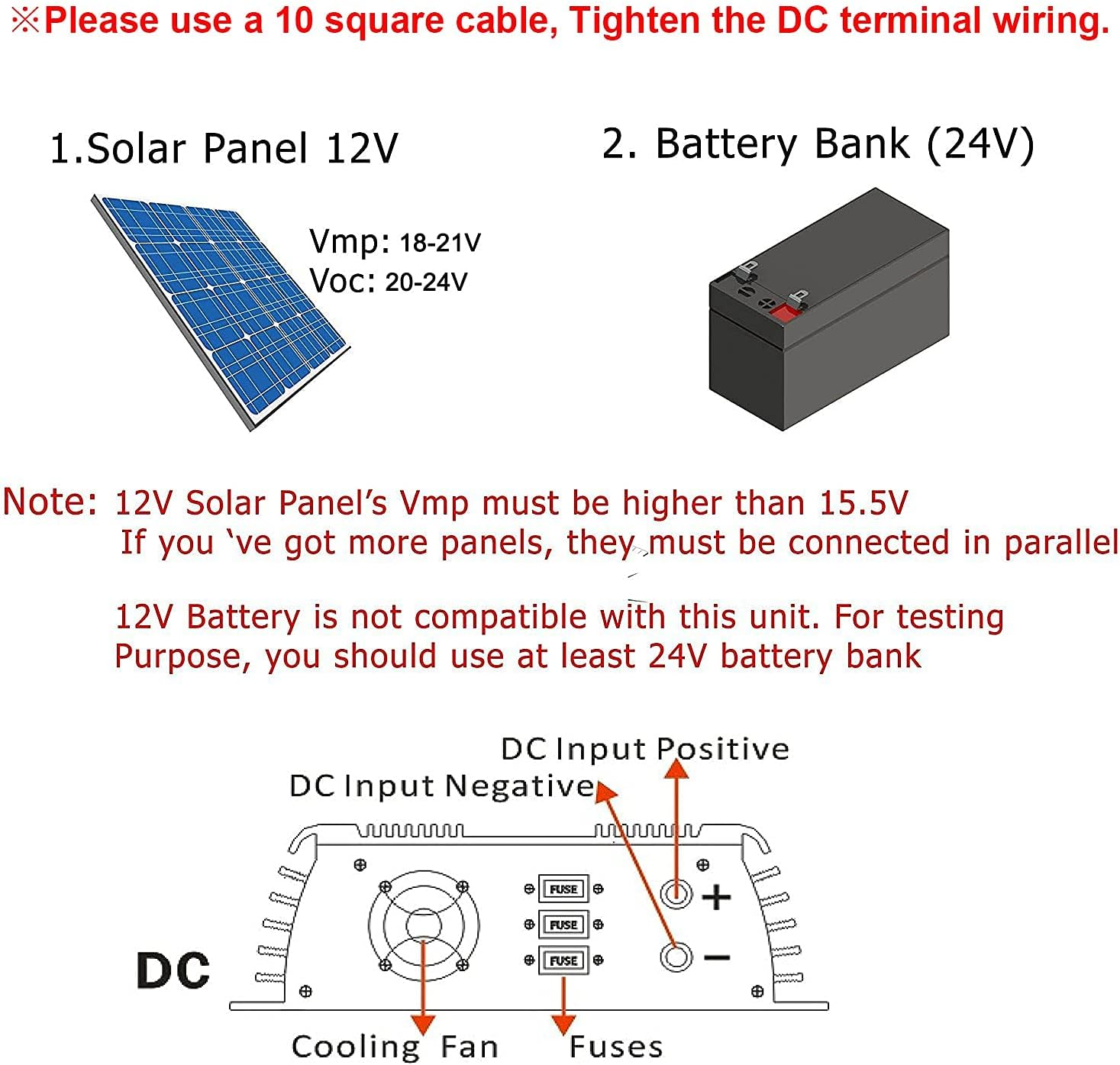 Y&H 600W Grid Tie Inverter Stackable DC10.5-28V Input AC230V MPPT Pure Sine Wave Micro Inverter Fit for 12V Solar Panel/24V Battery image number 4
