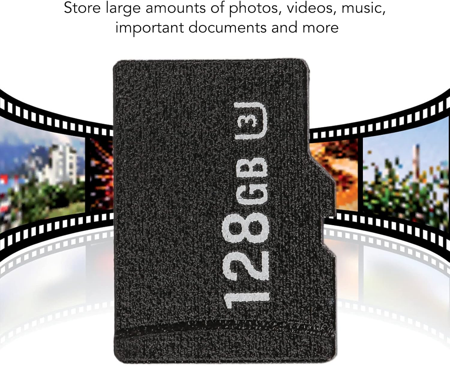 TF Memory Card, High Speed Card with up to 80MB/S Read and up to 30MB/S Write, Suitable for Car, Surveillance, Action and Mini Cameras (128GB) image number 4