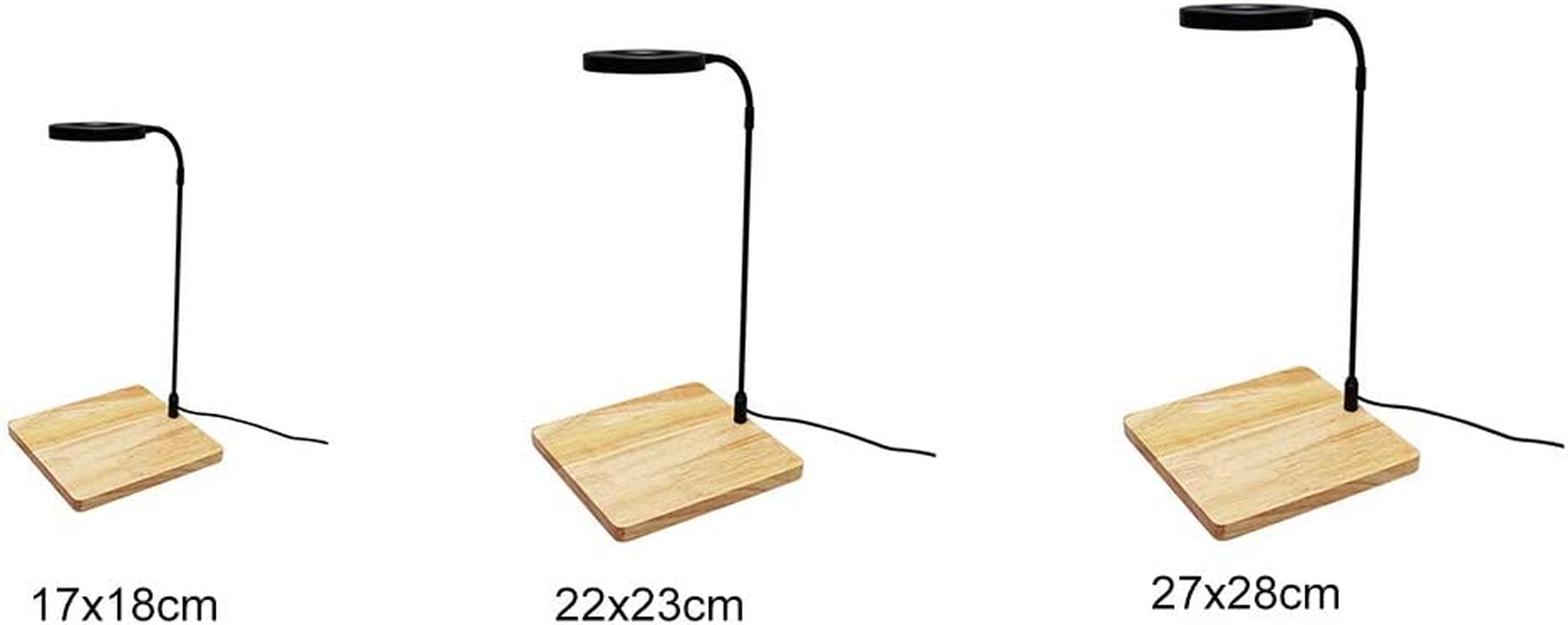 LED Aquarium Light 360 Degree Full Spectrum LED Light with Bamboo Board 10W Nano Fish Tank Light USB Powered Flat Nano Aquarium Light Bett a Fish Tank Light for Plant Growth image number 5