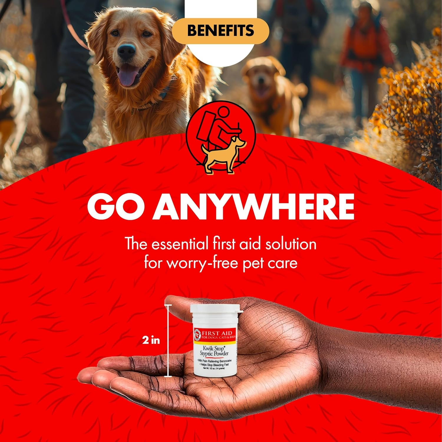 Miracle Care Kwik Stop Styptic Gel Swabs for Dogs, Cats and Birds, 3 Single Use Applicators, Fast Acting Blood Stop with Pain Relieving Benzocaine image number 4