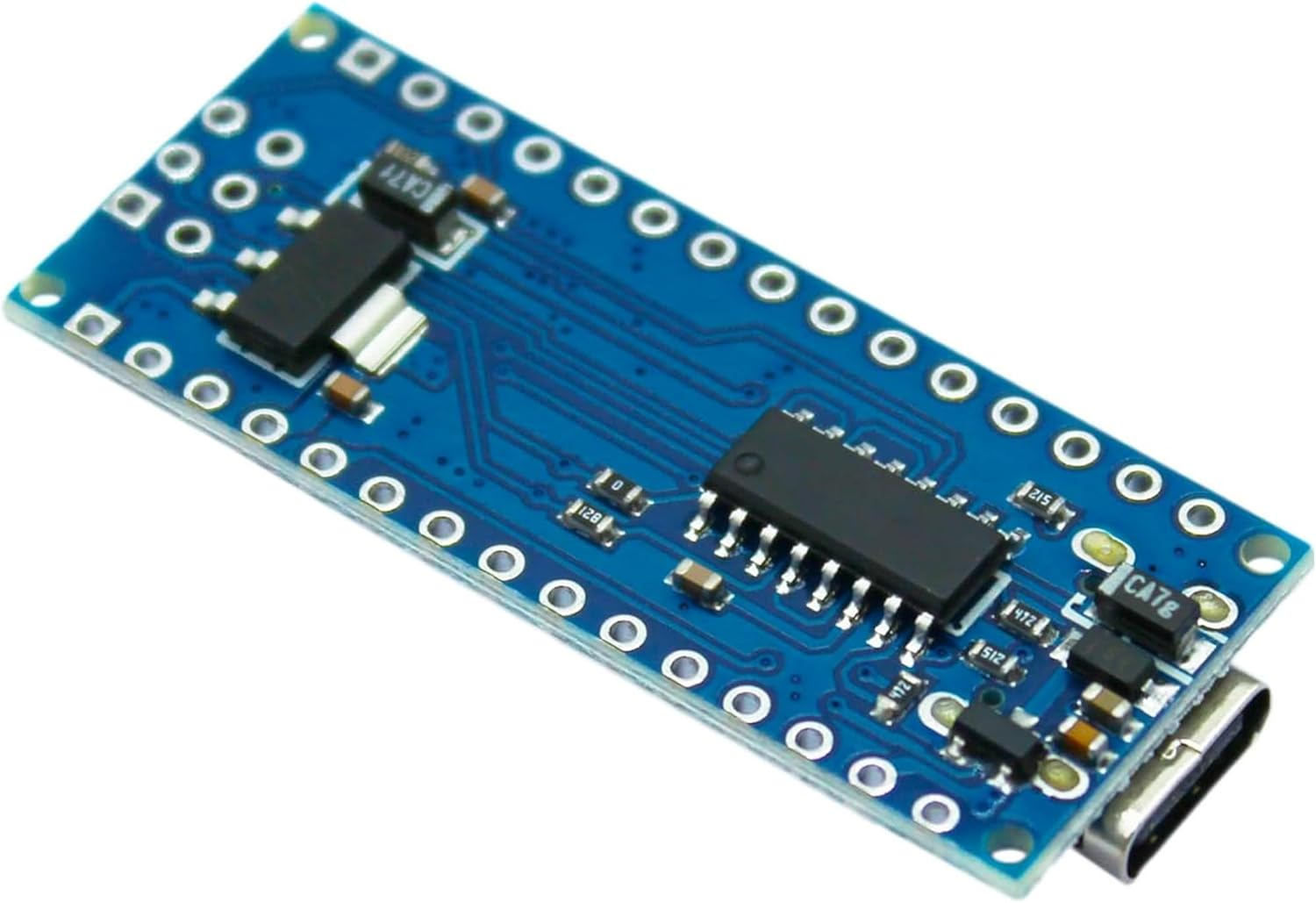 A-DIGISHUO 2Pcs Nano V3.0 Atmega328P CH340G | Microcontroller Board Development Board |5V 16M Type-C Port Module with PIN Connector Pins Not Soldere image number 1