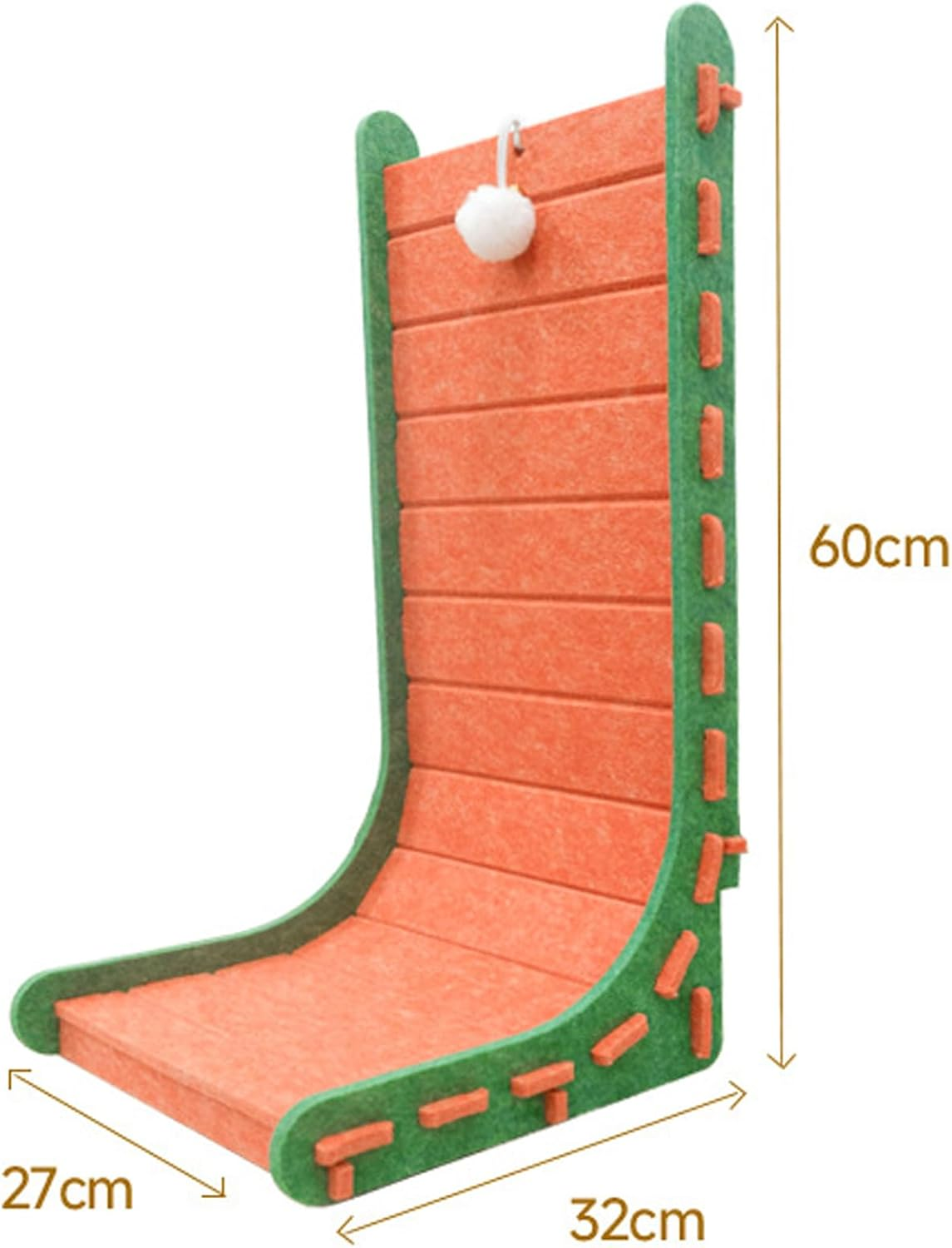 Mellowkin Cat Scratching Board Felt Vertical, Vertical Felt Cat Scratcher, Mellowkin Cat Scratcher, L Type Scratching Pads Durable Easy to Clean and No Mess (L Coffee Brown) image number 6