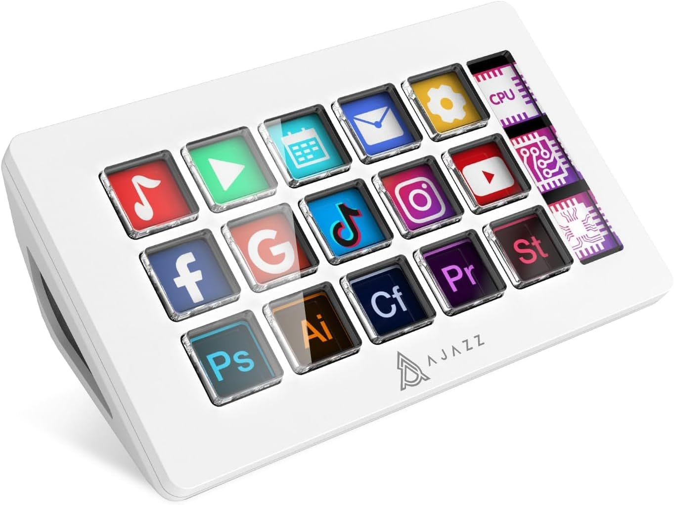 AKP153 Studio Controller, 15 Macro Keys, Trigger Actions in Apps and Software like OBS, Youtube, Twitch, Custom Console for Photo and Video Editing, Live Streaming, Pc/Mac (Black)