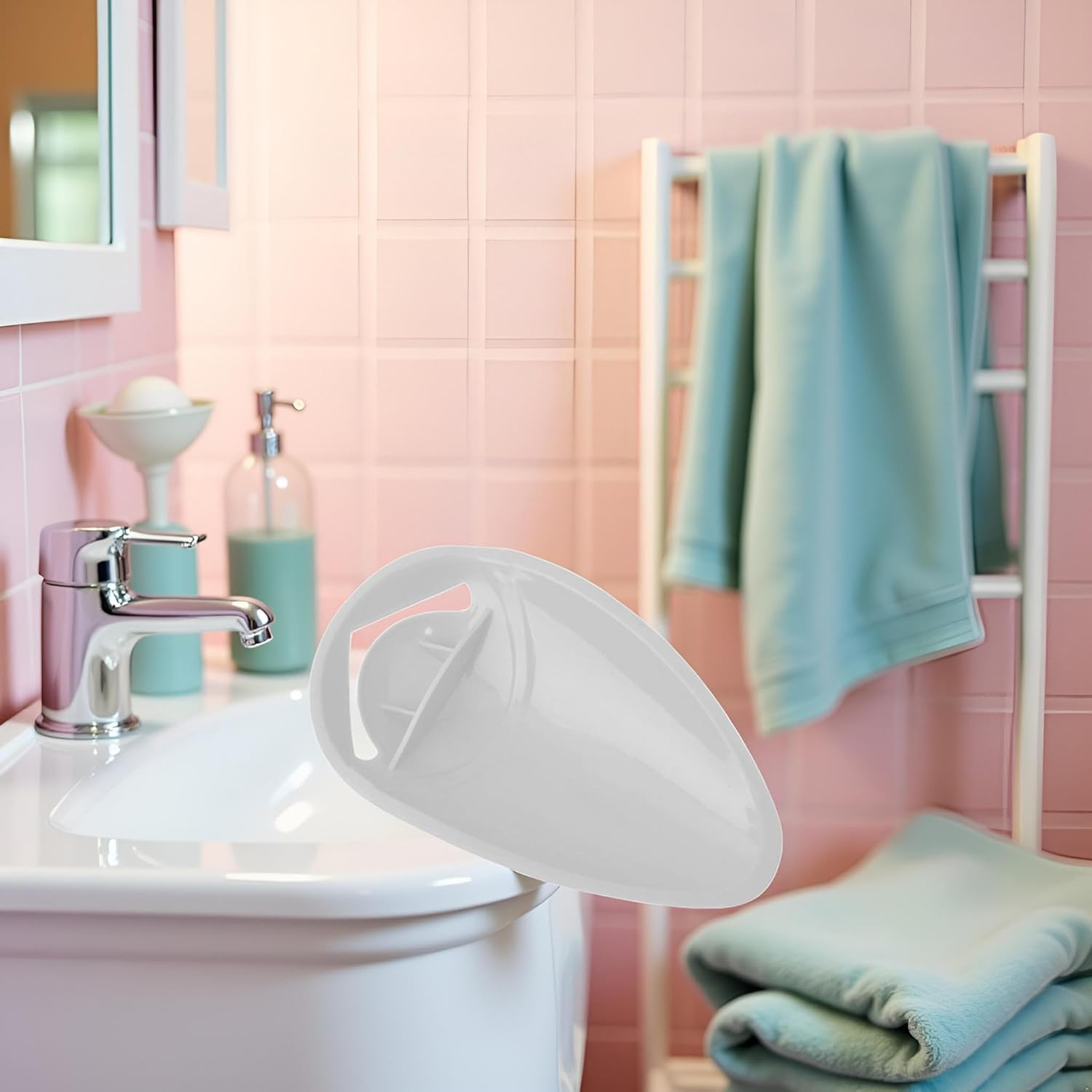 Grey Faucet Extender for Toddlers - Sink Extender for Kids Hand Washing, Bathroom Sink Spout Wash Helper for Children Baby Bathroom Safety Sink Extender for Kids, Faucet Extender for Kids, Safety image number 2