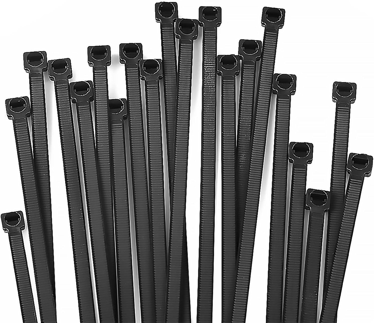 Black Heavy Duty Nylon Self-Locking Zip Ties, 600Mm X7.8Mm, 120 PCS, 200 Lbs Tensile Strength, UV Resistant, Indoor/Outdoor Use image number 3