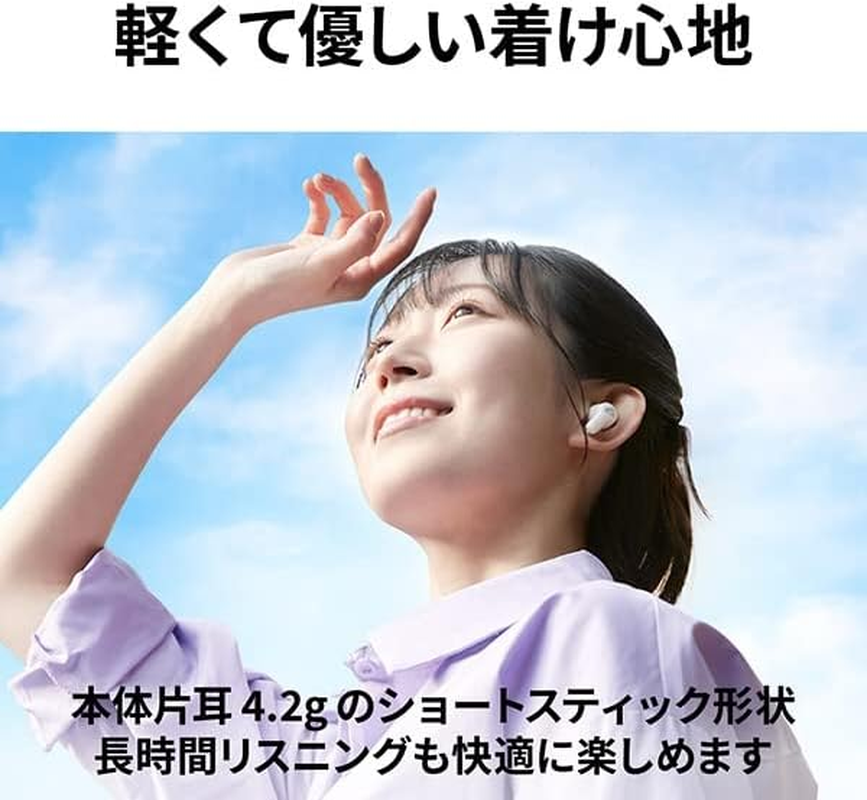 JVCKENWOOD Victor HA-A20T Wireless Earphones, Bluetooth Headphones, Weight: 0.1 Oz (4.2 G) (Single Ear), Small, Lightweight Body, up to 24 Hours Playback, Waterproof for Life, Bluetooth Ver.5.3, image number 2