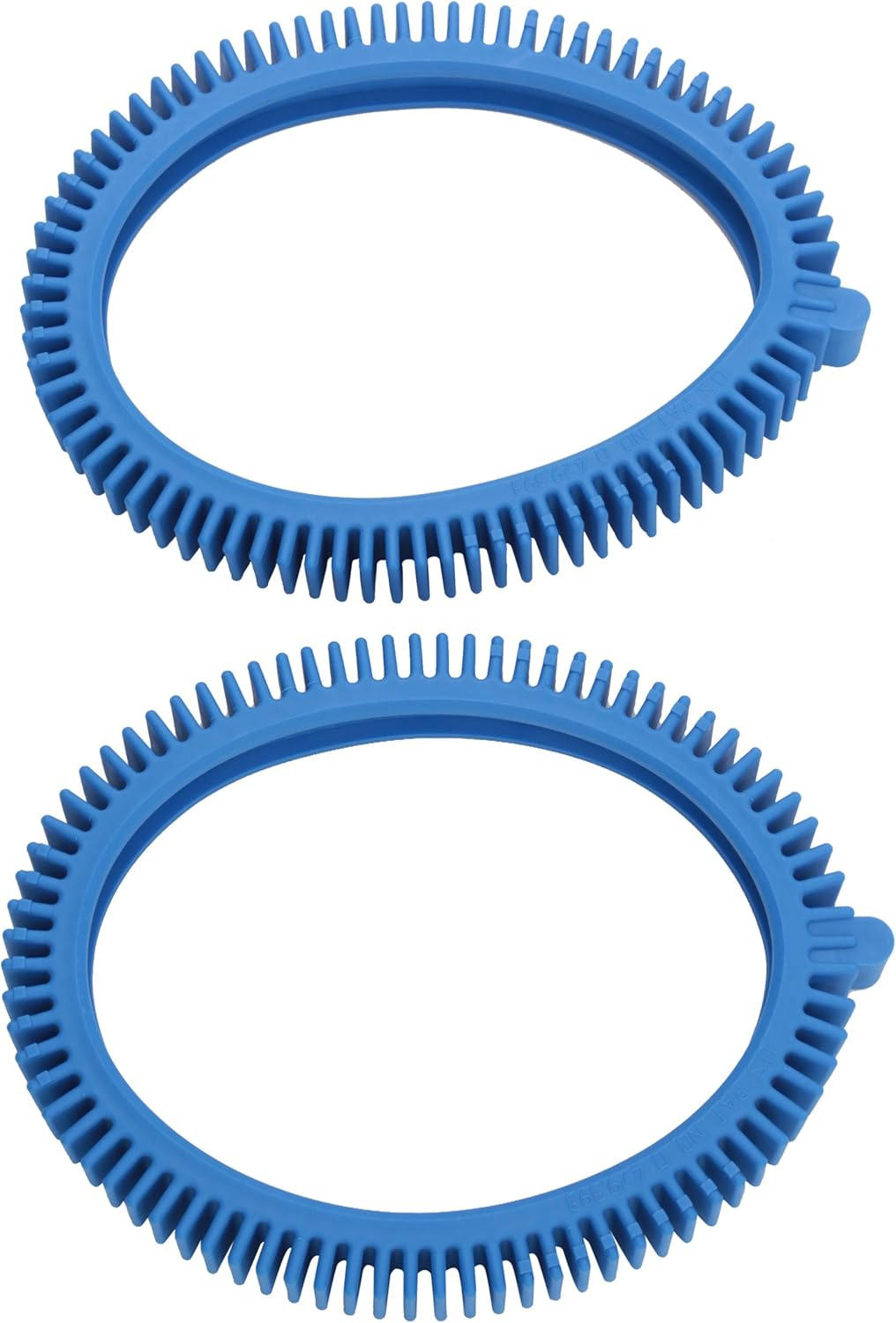 Poolvergnuegen 896584000-143 2-Pack Blue Front Tire Kit with Super Hump Replacement for Select Pool Cleaners - Concrete Pool