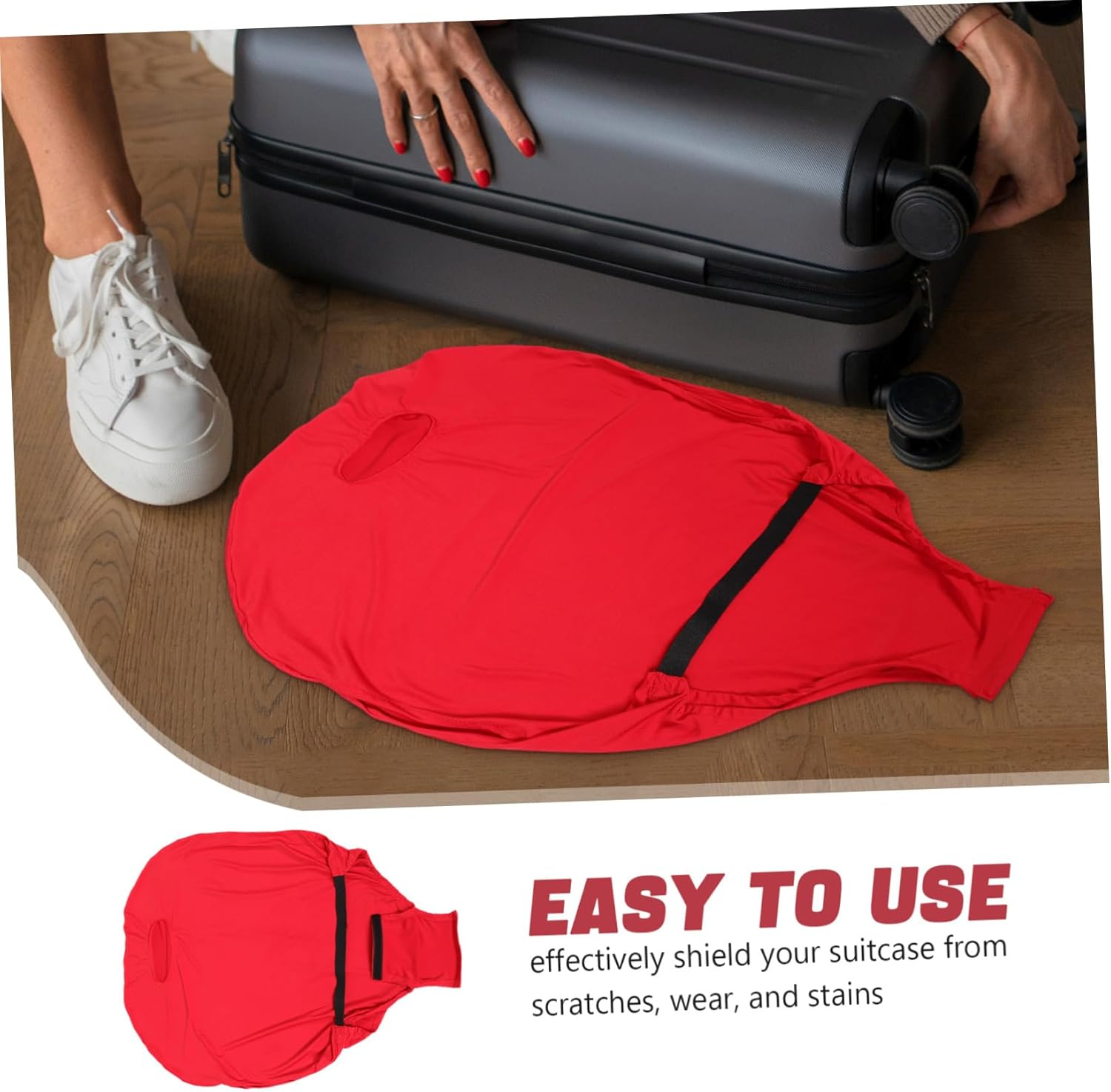 Abaodam Luggage Protective Cover Elastic Suitcase Cover for Travel Bag for Suitcases image number 2