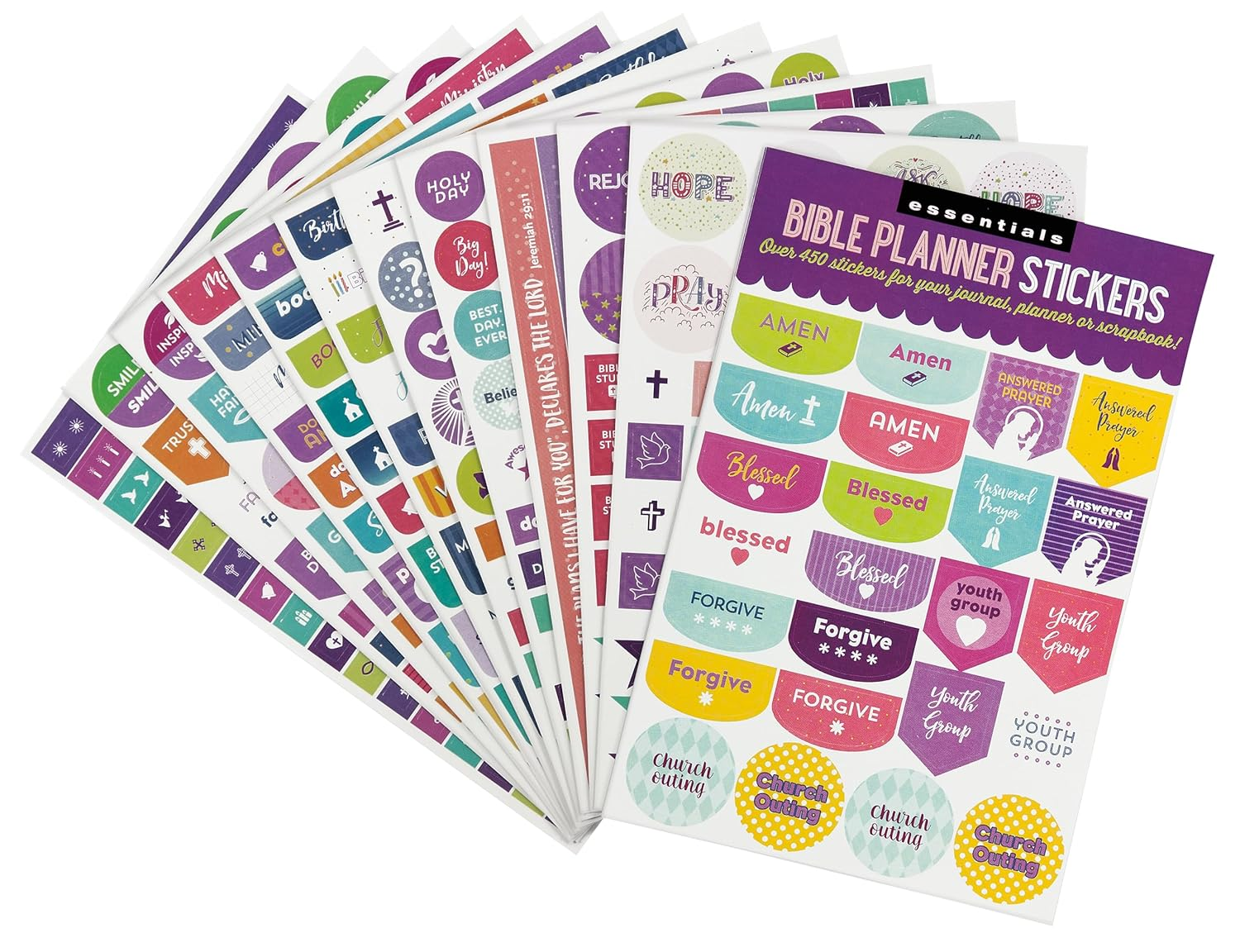 Essentials Planner Stickers - Bible (Set of 450 Stickers) image number 1