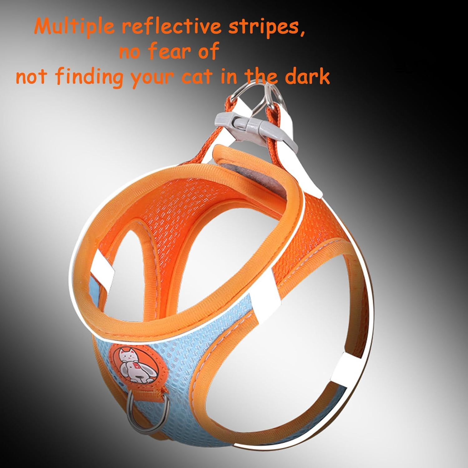 BSITSSS Cat Harness with Lead for Cats, Cat Lead with Harness for Cats Harness, Cat Harness with Reflective Strips, Cat Harness for Large and Small Cats image number 6