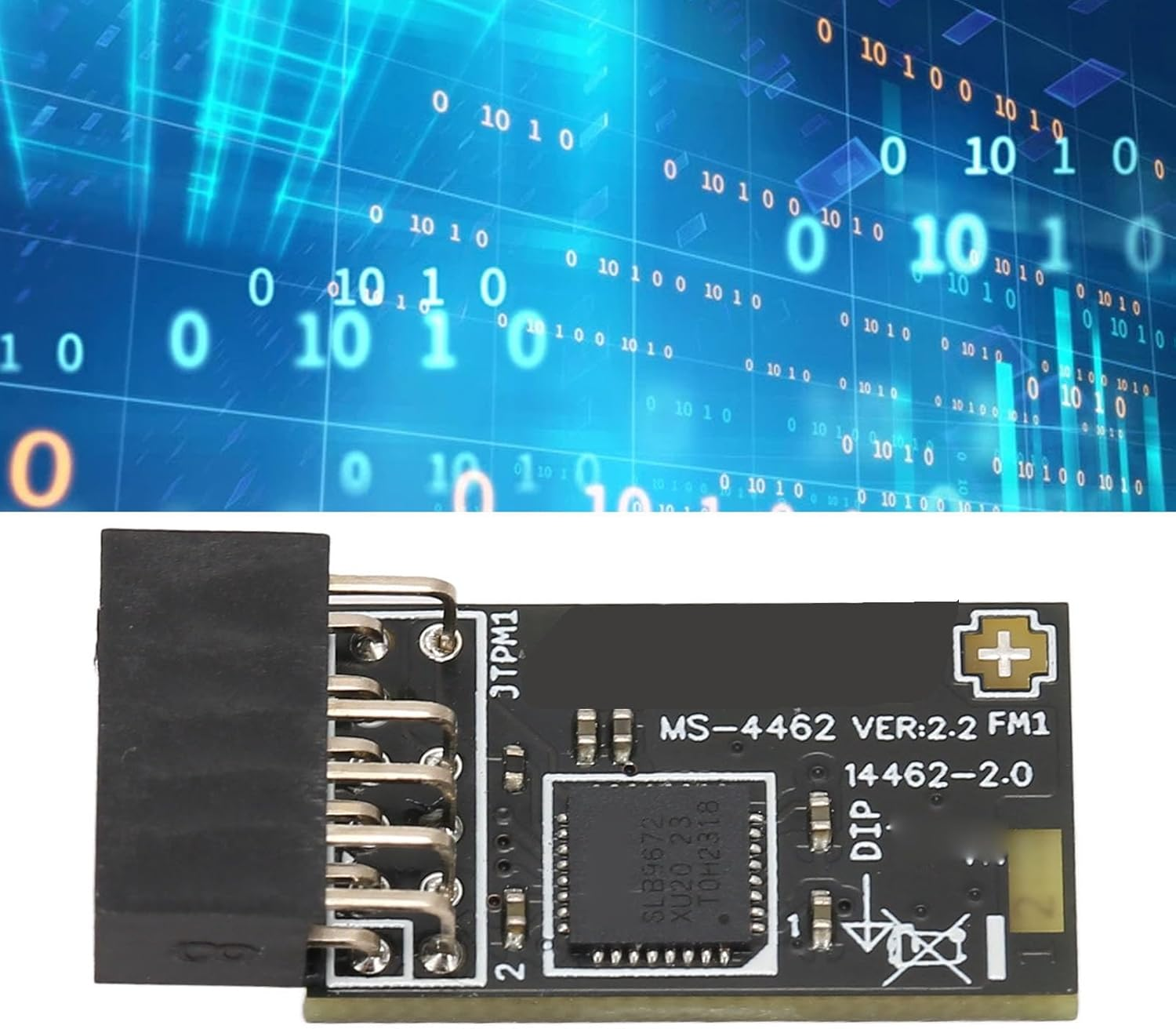 TPM2.0 Encryption Security Module, Motherboards Desktop TPM2.0 Module, SLB 9672 Chipset 12Pin TPM2.0 Board for Windows10 11 image number 4