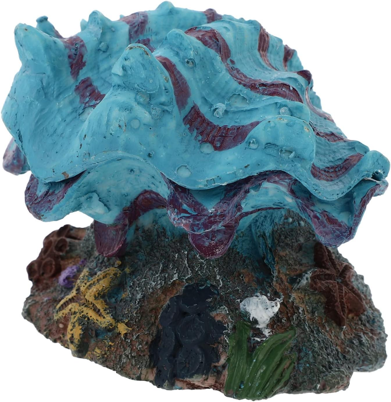 Aquarium Ornament Air Stone Shell Accessory for Fish Tank Decor Oxygen Bubbler Decoration Non-Fading Underwater Landscape for Aquatic Environments image number 3