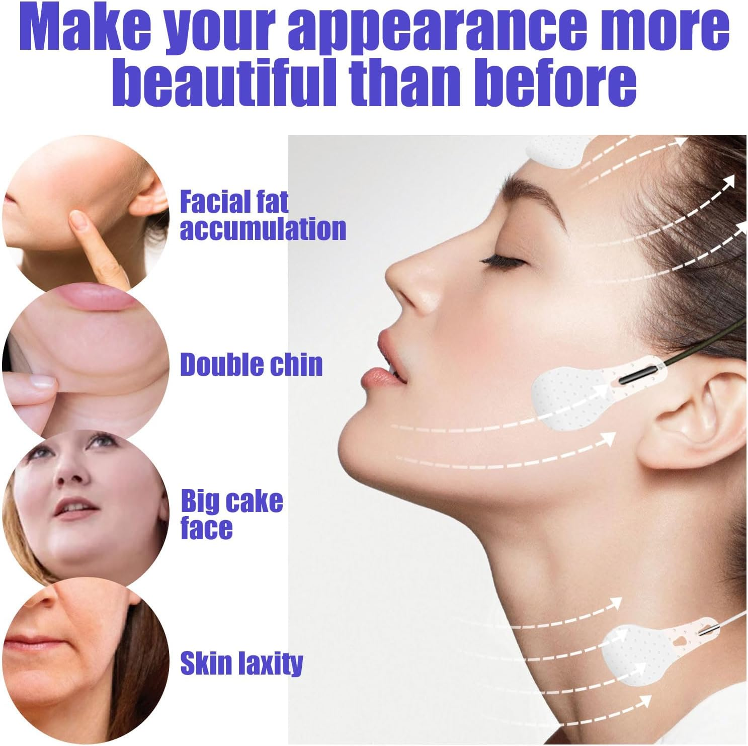 RIBHNXHI Face Lift Tape Invisible, 120Pcs Face Tape for Wrinkles and Sagging Skin, Instant Facelift Strings for Eyes Brows and Neck, Reusable Cosmetic Makeup Tape, Invisible Lifting Tape for Women (White) image number 2