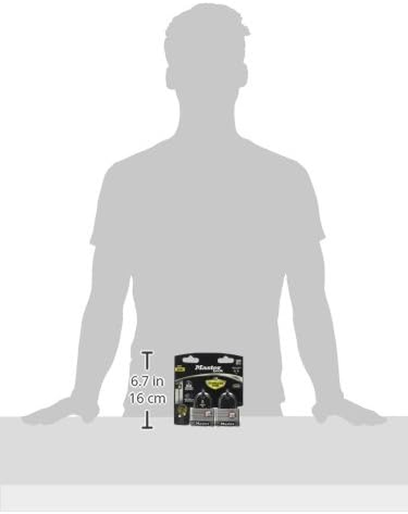 Master Lock Padlock, Laminated Stainless Steel Lock, 2 In. Wide, 5SST (Pack of 2-Keyed Alike) image number 1